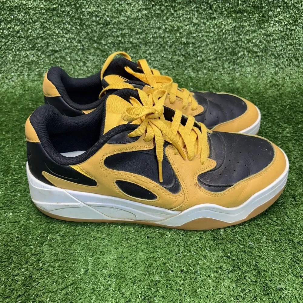 Under Armour Court Anatomix Casual Sneakers Mens Size 11 Black Yellow Shoes